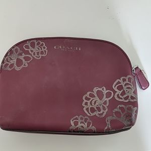 Coach Leather Makeup Bag